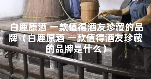 白鹿原酒 一款值得酒友珍藏的品牌（白鹿原酒 一款值得酒友珍藏的品牌是什么